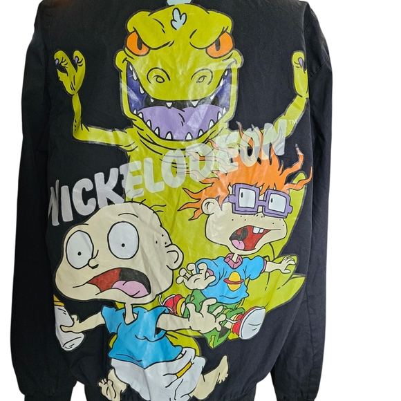 Racer Style Nickelodeon Jacket with Classic 90's Rugrats Graffic Art - Picture 5 of 13